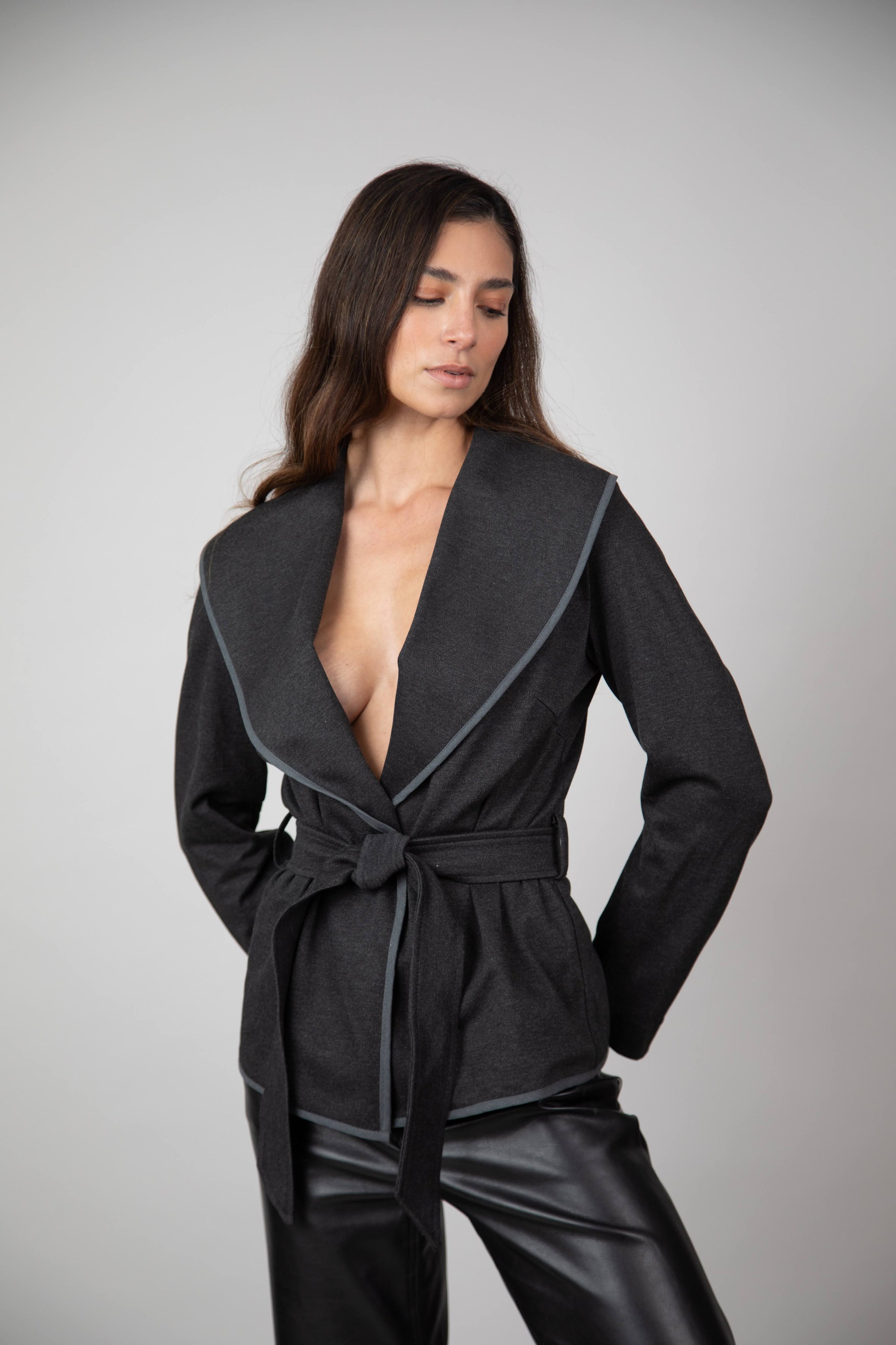 Chaqueta Victoria Resort Gris Ratón