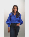 Blusa Olga Azul Rey